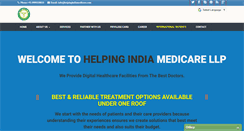 Desktop Screenshot of helpingindiamedicare.com