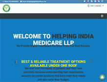 Tablet Screenshot of helpingindiamedicare.com
